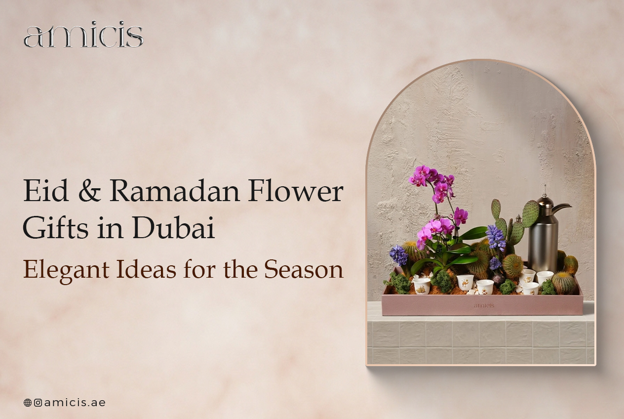  Luxury Eid flowers Dubai gift box by Amicis