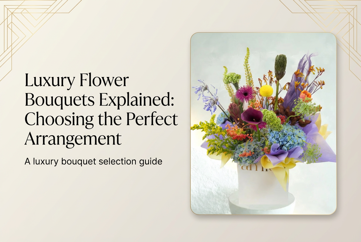 Luxury Flower Bouquets Explained: Choosing the Perfect Arrangement