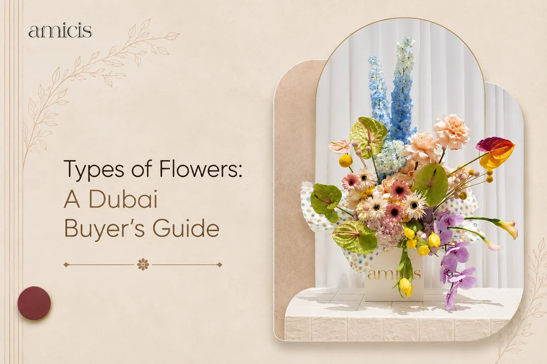 Types of flowers: a Dubai buyer's guide floral arrangement