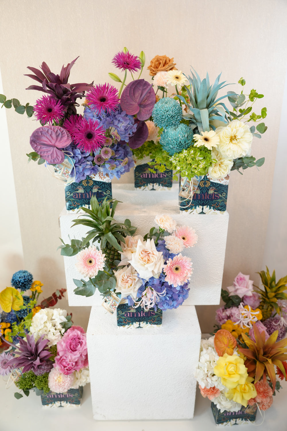 mini bag flower bouquets