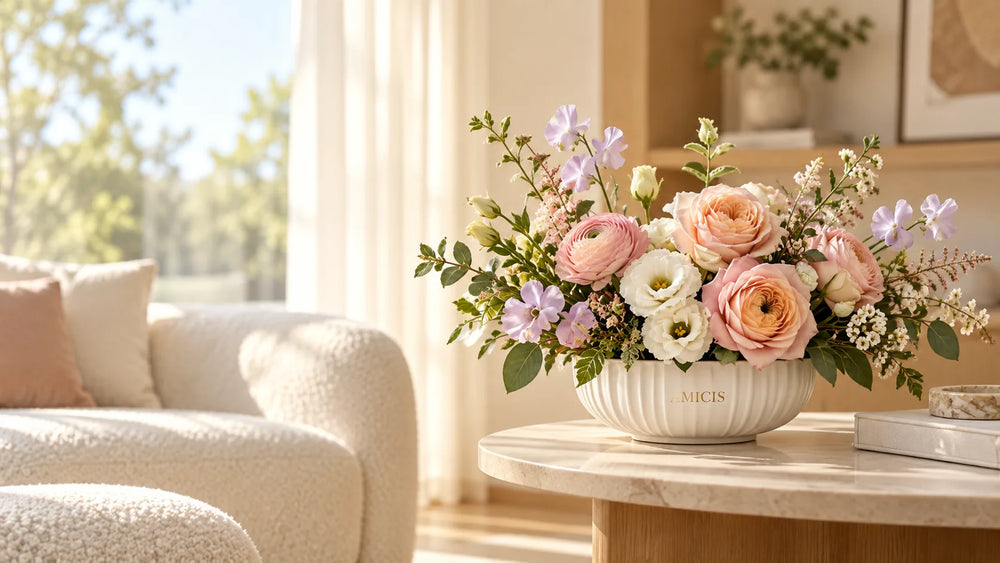 Amicis table top flower arrangement for a Dubai home