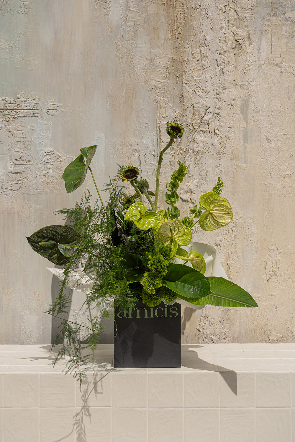 Isolde - The Classics & Best Seller - premium handcrafted bouquet | thank you flowers | luxury florist Dubai - by Amicis Dubai