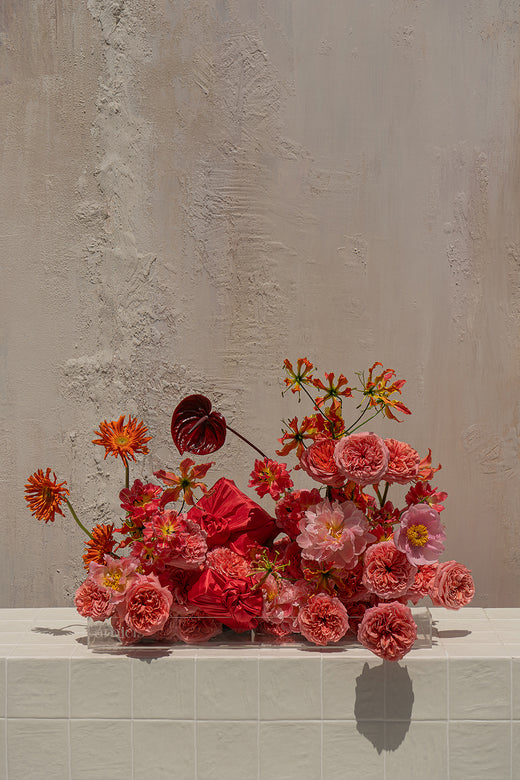 Salver 02 - Salver Collection & Best Seller - elegant floral display | birthday bouquet | premium