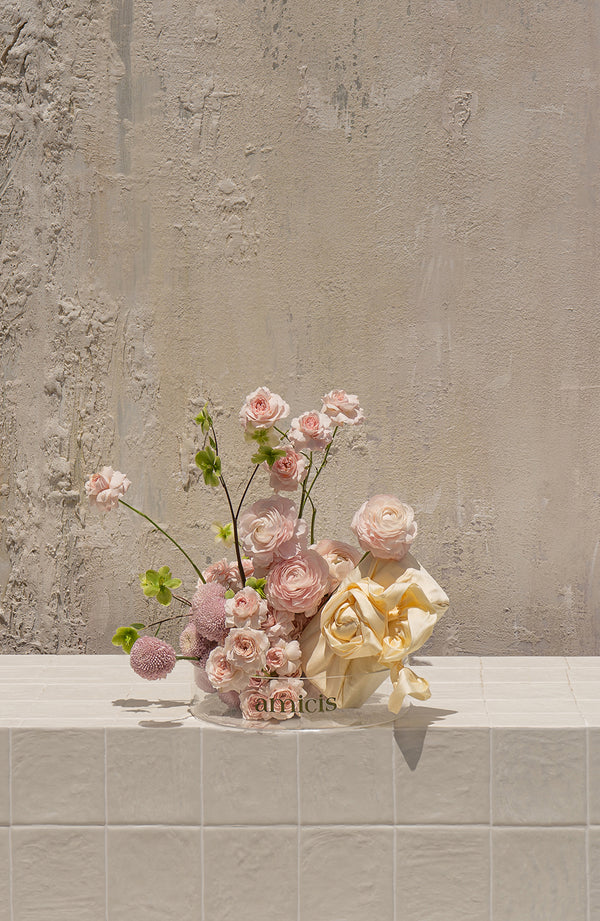 Salver 06 - Salver Collection & Best Seller - elegant floral display | special occasion gift | luxury florist Dubai - by Amicis Dubai