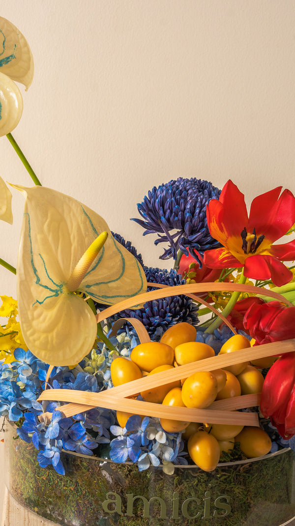 التمر والزهور