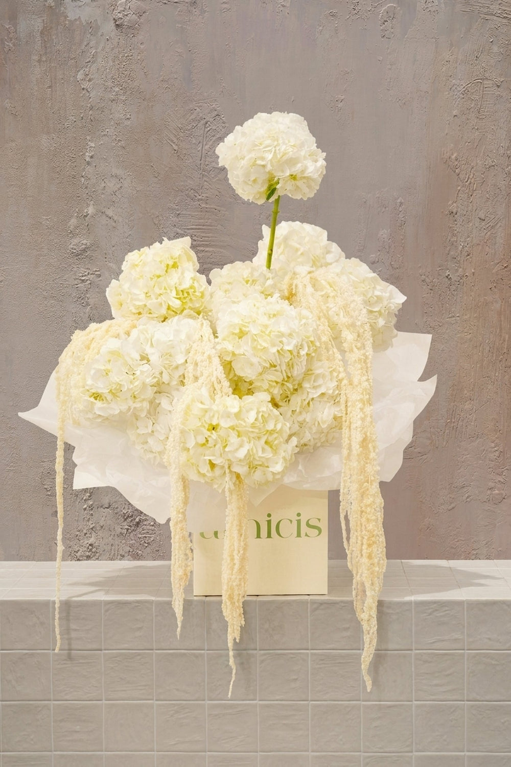 White Blush - The Classics & Best Seller - artisan floral creation | special occasion gift | premium Dubai flowers - by Amicis Dubai