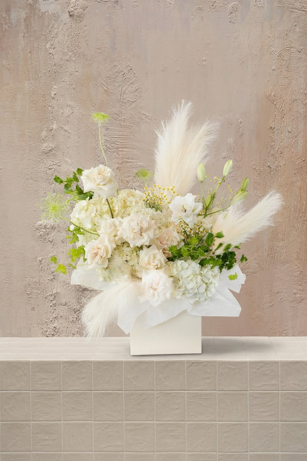 Verdant Whisper - The Classics & Best Seller - modern luxury bouquet | wedding flowers | premium Dubai flowers - by Amicis Dubai