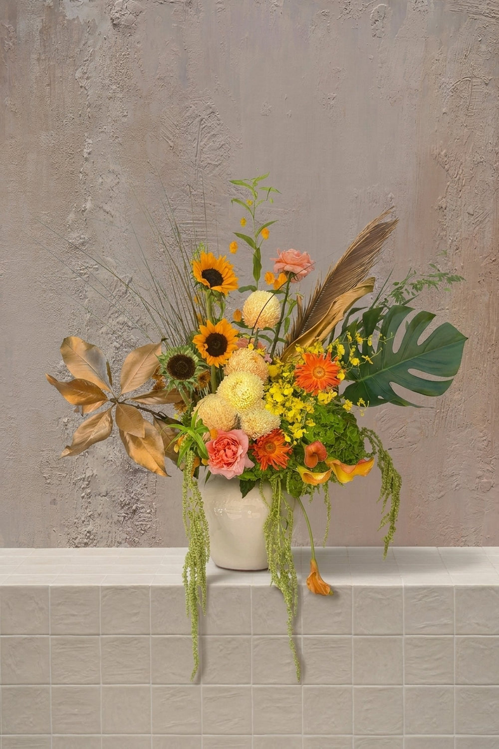 Victorian Rise - Vase Arrangement & Best Seller - artisan floral creation | corporate gift | luxury flowers UAE - by Amicis Dubai