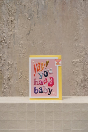 Yay Baby! - Notecards & Best Seller - premium handcrafted bouquet | wedding flowers | UAE premium florist - by Amicis Dubai