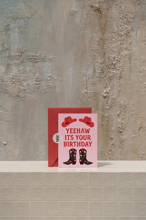 Yeehaaa HBD - Notecards & Best Seller - artisan floral creation | thank you flowers | luxury flowers UAE - by Amicis Dubai