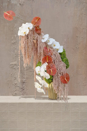 Yoruba - Vase Arrangement & Best Seller - premium handcrafted bouquet | celebration centerpiece | luxury flowers UAE - by Amicis Dubai